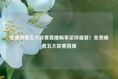 免费观看五大联赛直播畅享足球盛宴！免费观看五大联赛直播
